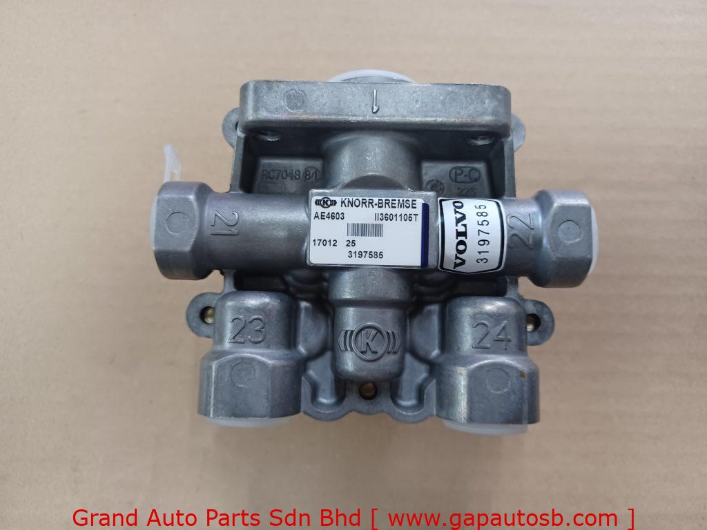 3197585 VOLVO FOUR WAY VALVE 5 HOLE KNORR TYPE GENUINE 4 16757647720386163573846176796891
