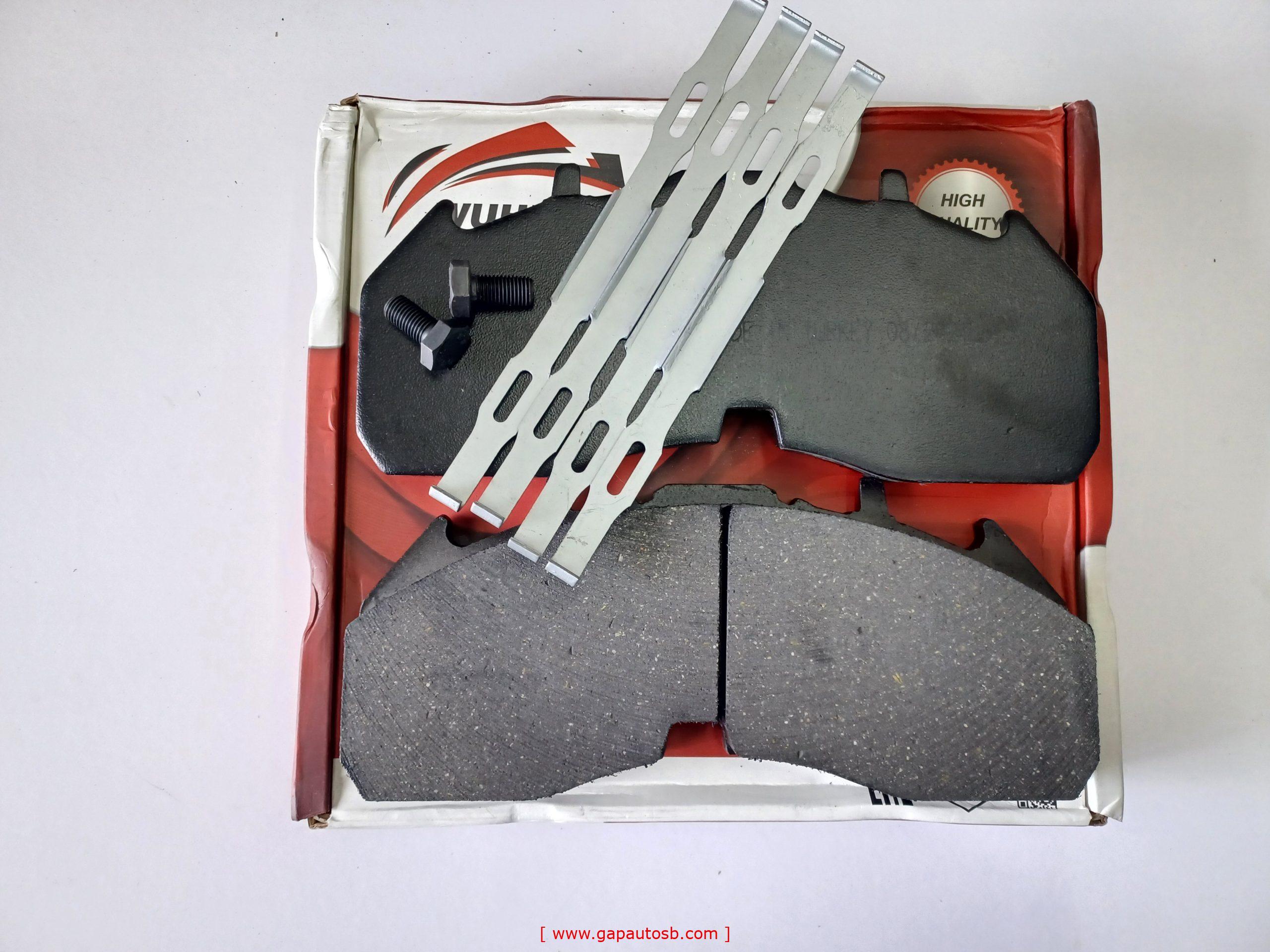 WVA29332 SCANIA G P R SERIES FRONT AND REAR DISC PAD MERITOR TYPE