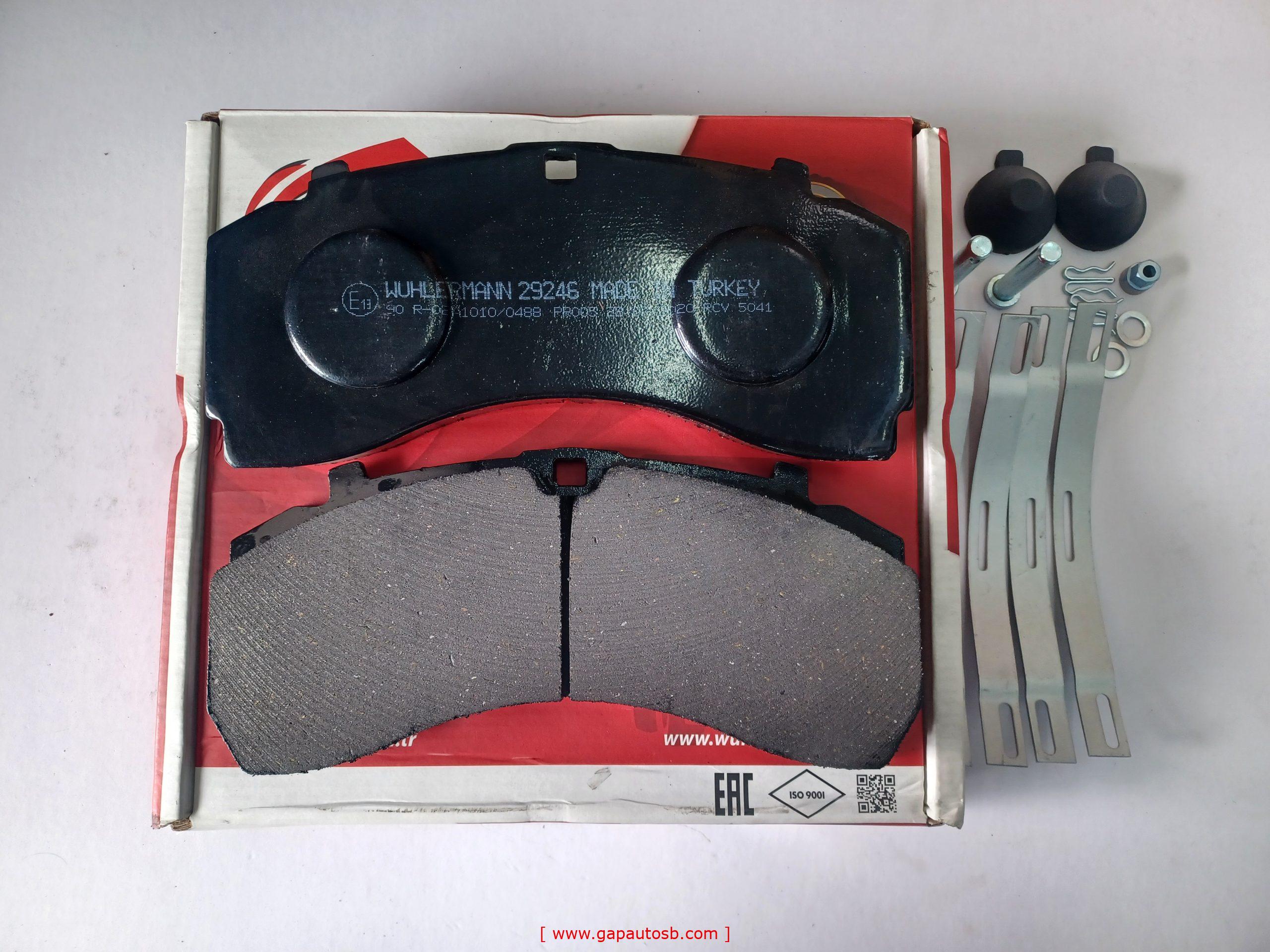 WVA29246 ACTROS 2640 3440 FRONT DISC PAD WUHLERMANN