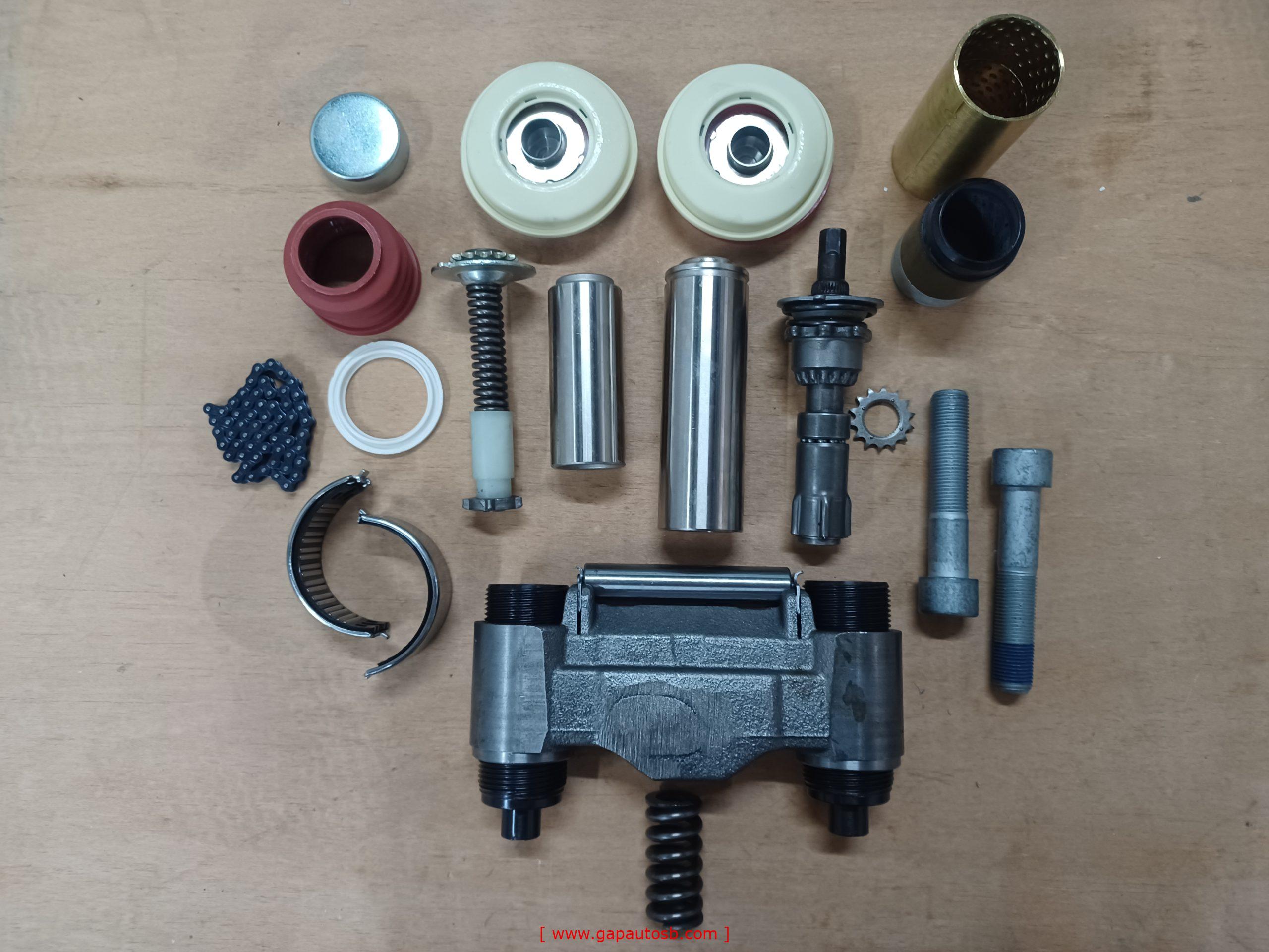 19007 KNORR TYPE CALIPER MECHANISM COMPLETE SET WITH BUSH KIT 74MM PIN TYPE NO LEVER