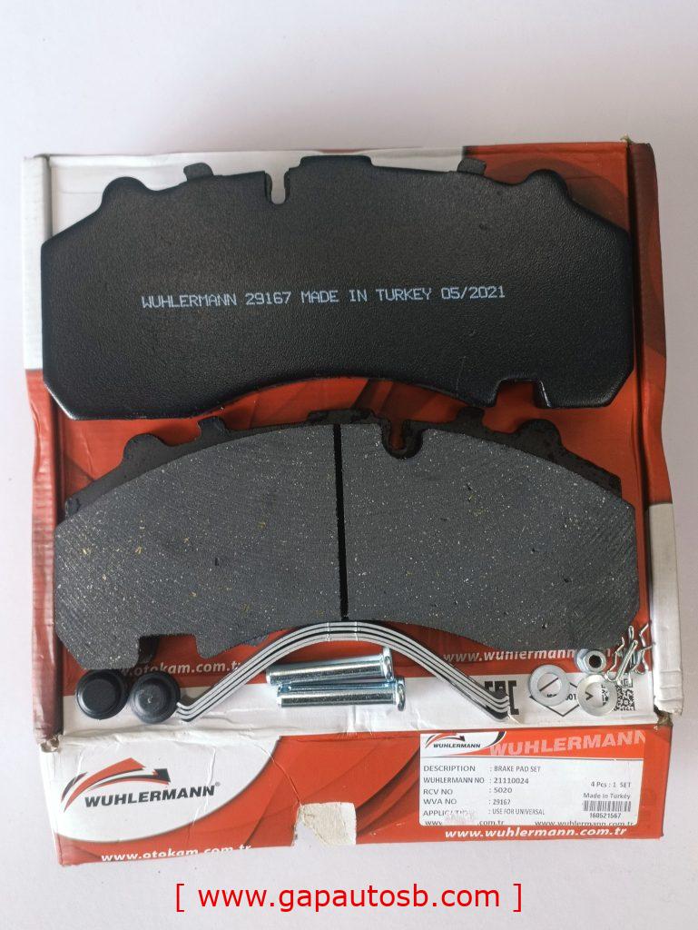 WVA29167 BPW KNORR TYPE DISC PAD WUHLERMANN 1 IMG 20230222 164253