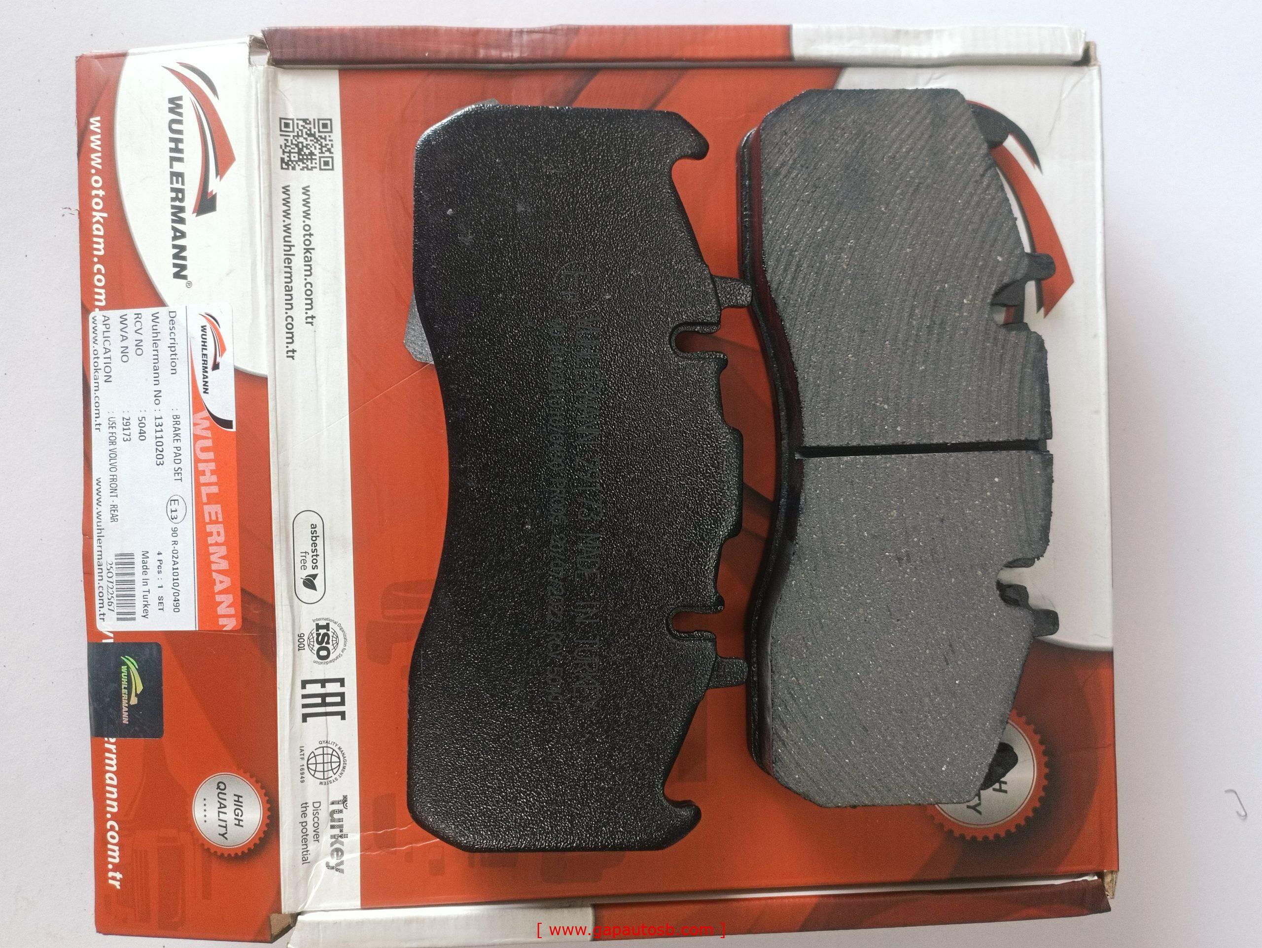 WVA29173 FM400 BOGGIE SET  DISC PAD WUHLERMANN